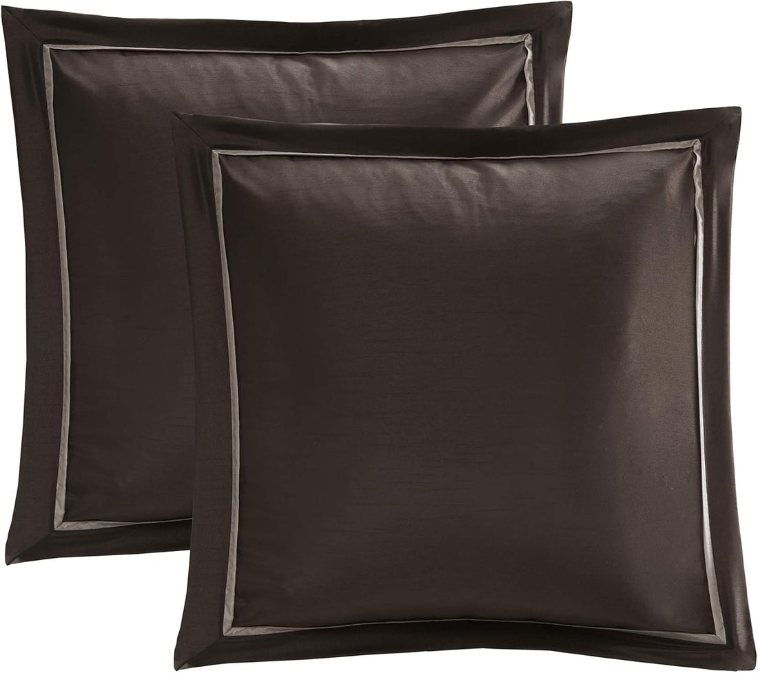 Luxe Set-Satin Elegant Room in a Bag Set - 24 Pcs. with Matching Curtains, Decorative Pillows