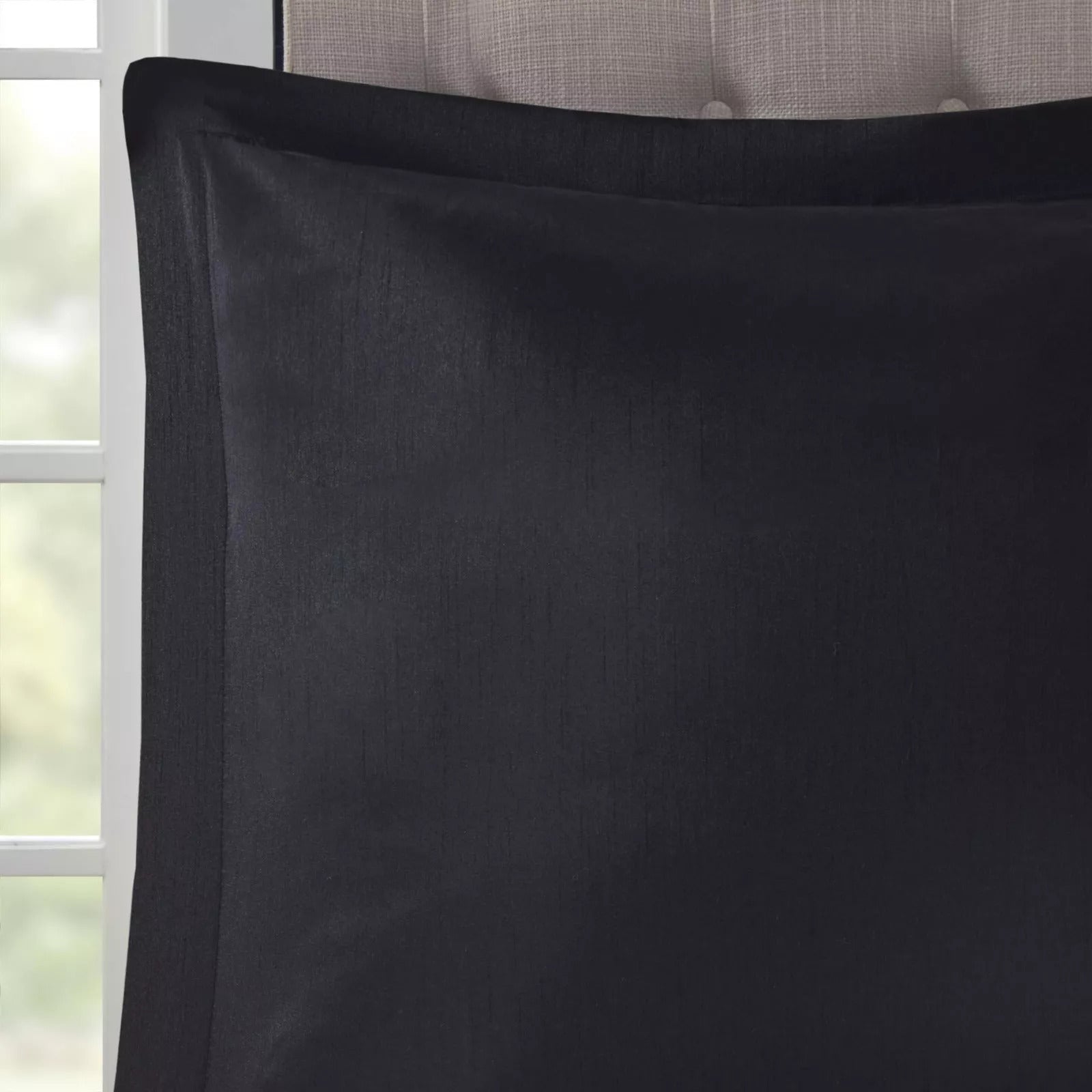 Conjunto de lujo: elegante conjunto de habitación en bolsa de satén, 24 piezas con cortinas y almohadas decorativas a juego 