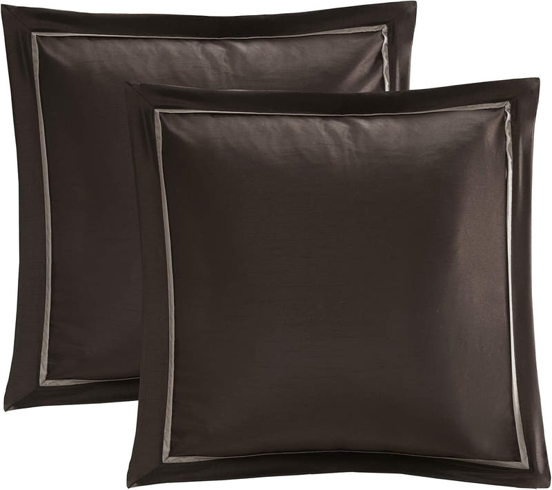 Conjunto de lujo: elegante conjunto de habitación en bolsa de satén, 24 piezas con cortinas y almohadas decorativas a juego 