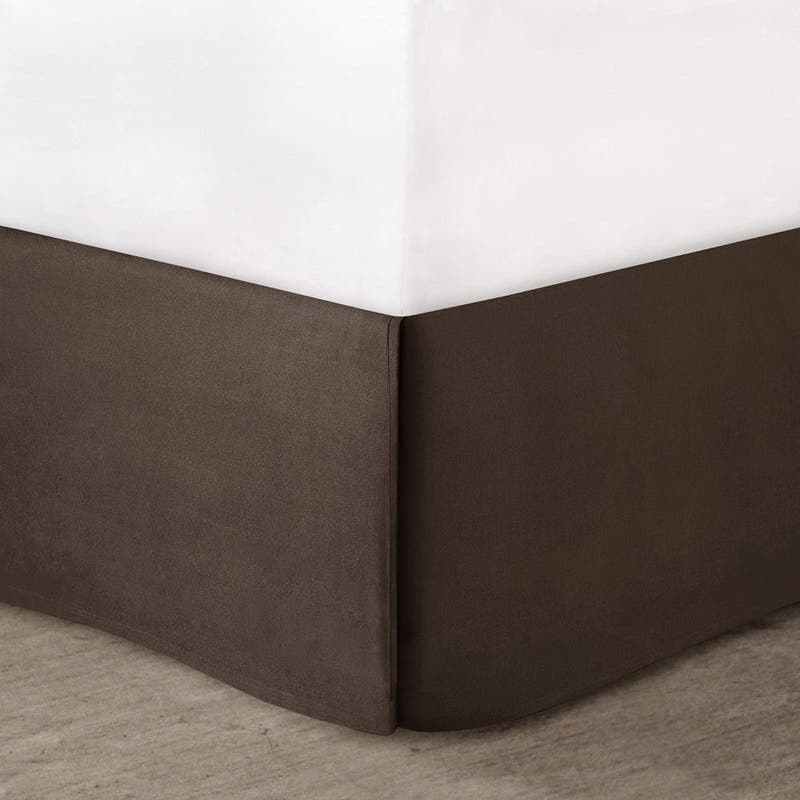 Juego de cama en bolsa de lujo con diseño de damasco y jacquard: 7 piezas con fundas de almohada y faldón de cama a juego
