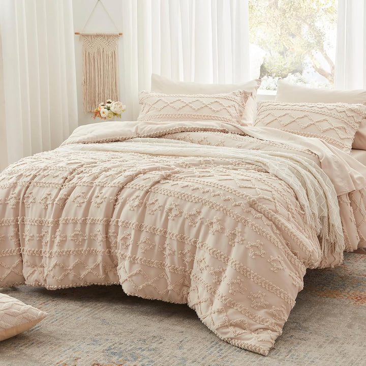 Boho Tufted Bed in a Bag Set - 7 Pcs All Season Bedding Comforter Set