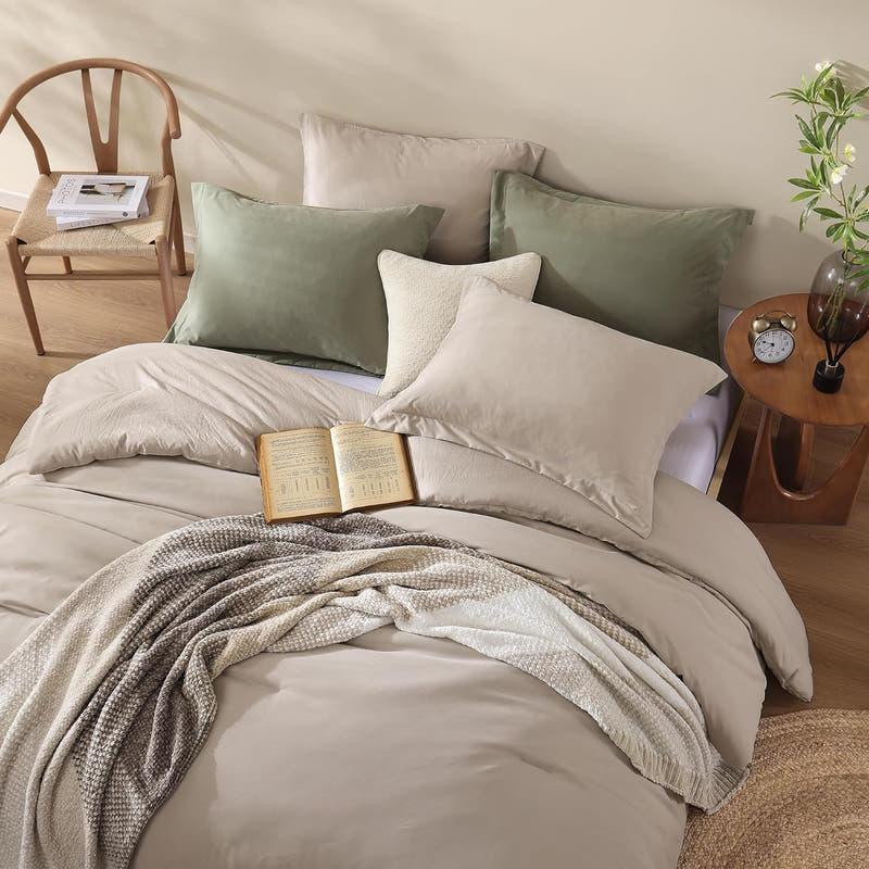 Boho Reversible Comforter Set - 3 Pcs Modern Farmhouse Bedding Set