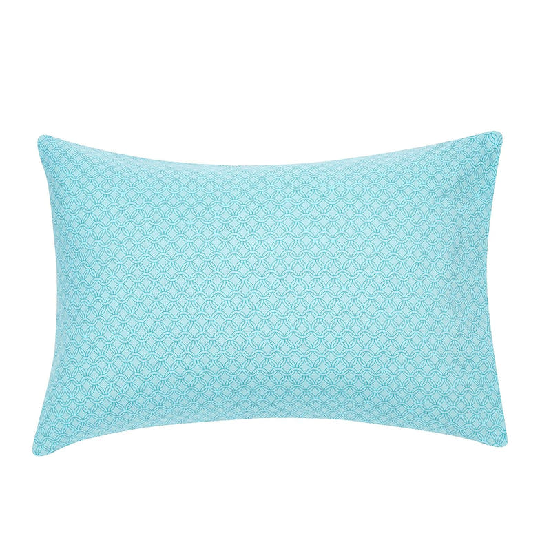 Juego de edredón tamaño matrimonial o queen con sábanas, ropa de cama industrial verde azulado de 5 piezas, microfibra liviana Bed-in-a-Bag