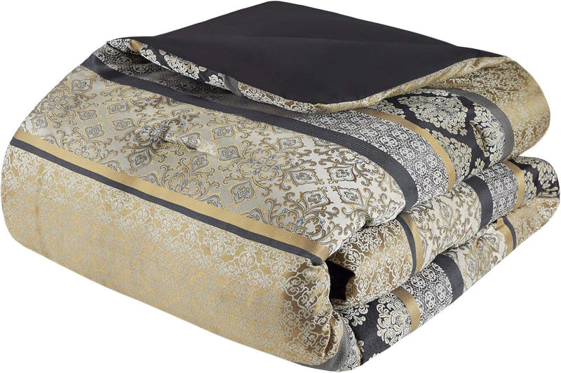 Conjunto de lujo: elegante conjunto de habitación en bolsa de satén, 24 piezas con cortinas y almohadas decorativas a juego 