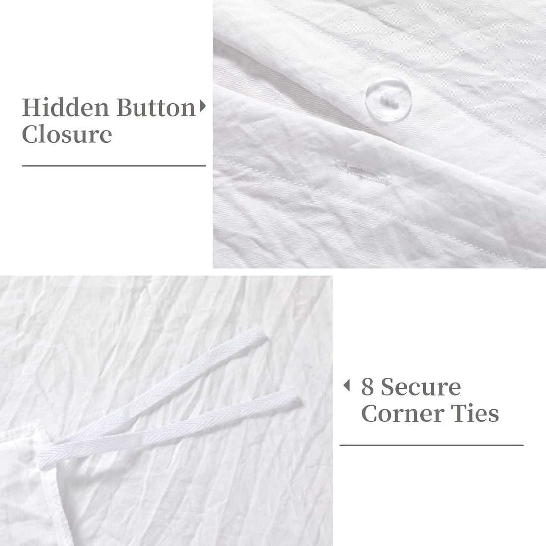 French Ruffle Duvet Cover Set - 3 Pcs. Vintage Style