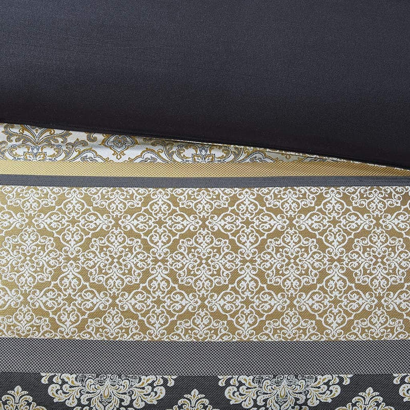 Conjunto de lujo: elegante conjunto de habitación en bolsa de satén, 24 piezas con cortinas y almohadas decorativas a juego 