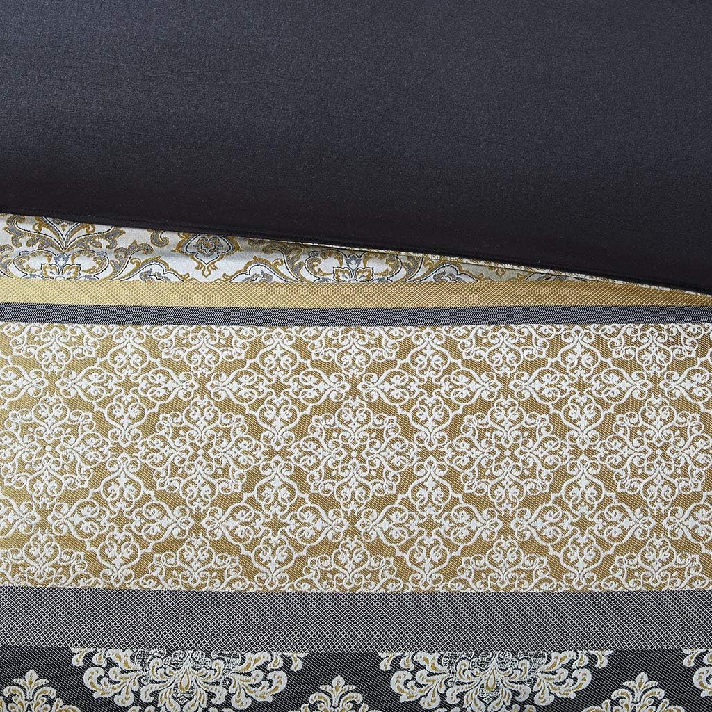 Conjunto de lujo: elegante conjunto de habitación en bolsa de satén, 24 piezas con cortinas y almohadas decorativas a juego 