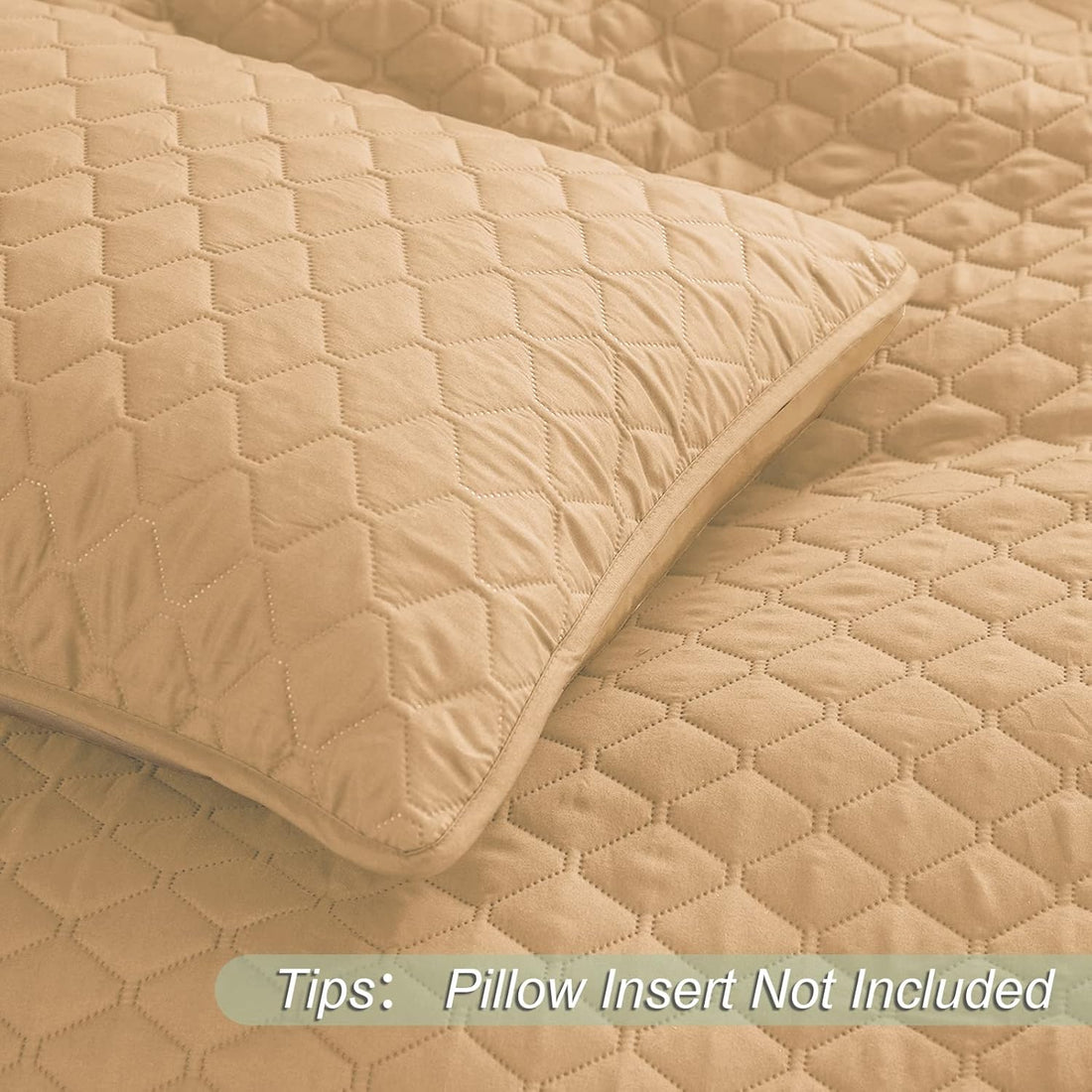 Reversible Ultrasonic All Season Quilt Set - 3 Pcs Lightweight Coverlet Set