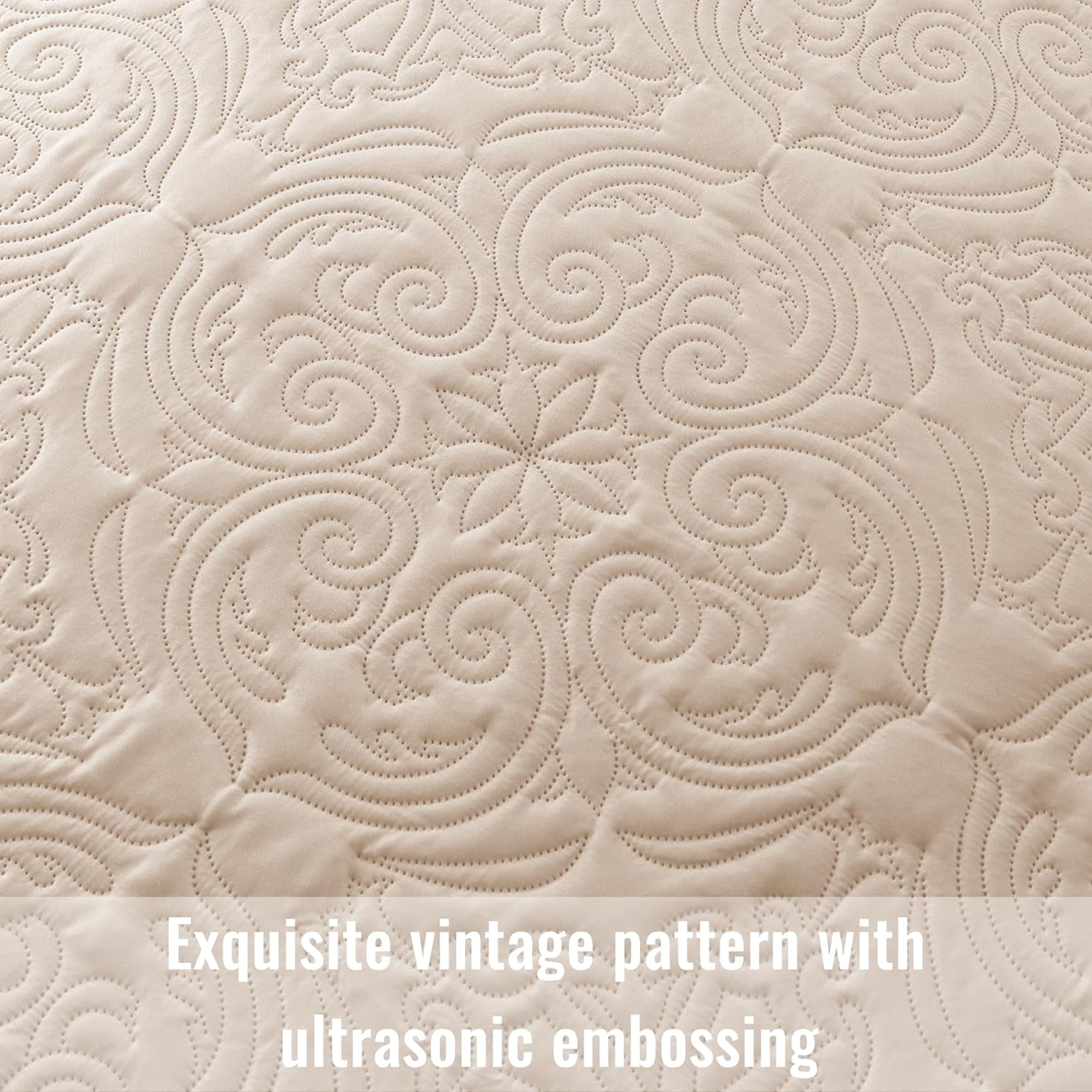 Juego de edredón reversible estilo damasco vintage: juego de edredón de 3 piezas para todas las estaciones