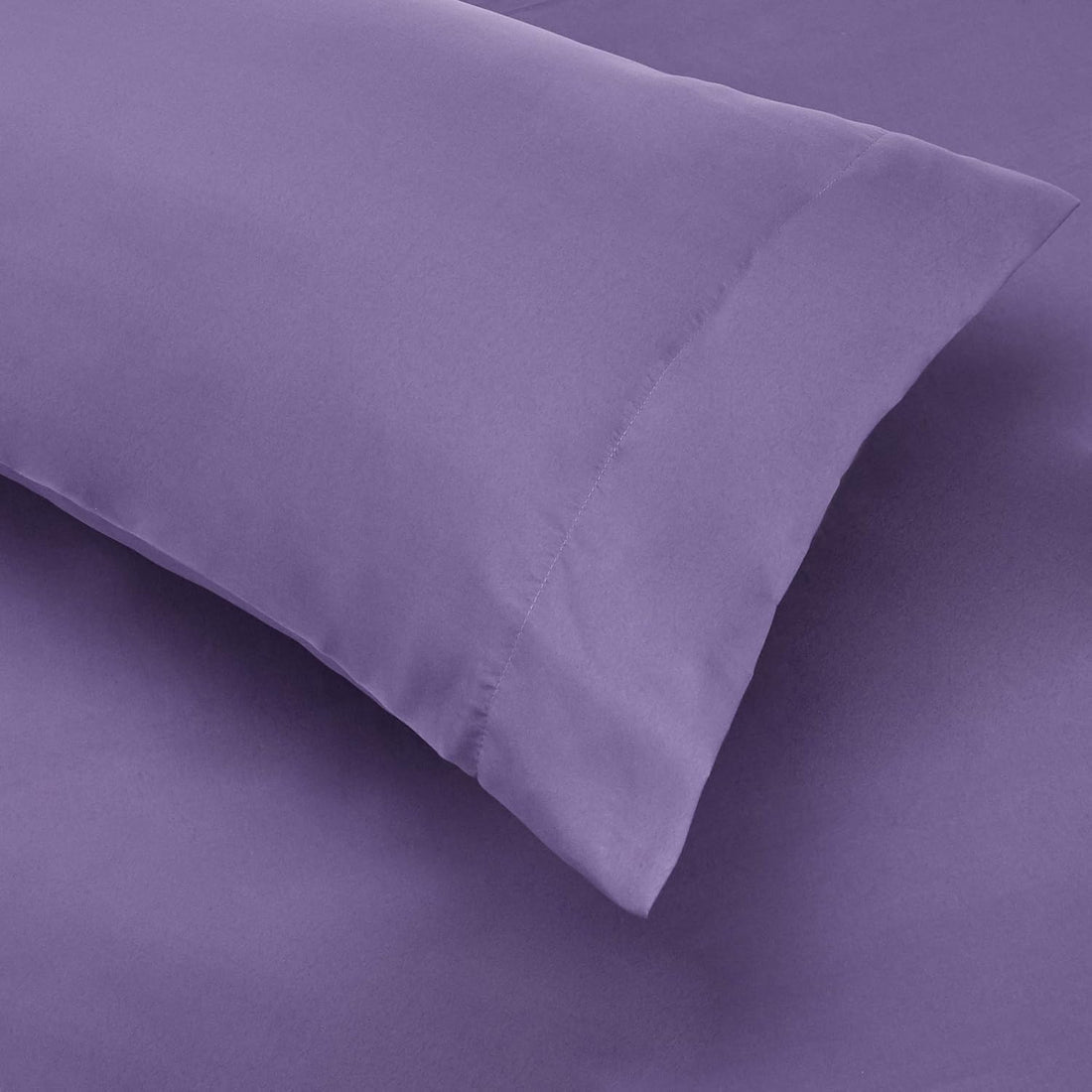 Full/Queen Comforter Set with Sheets, 5-Piece Purple Floral Bedding, Lightweight Microfiber Bed-in-a-Bag