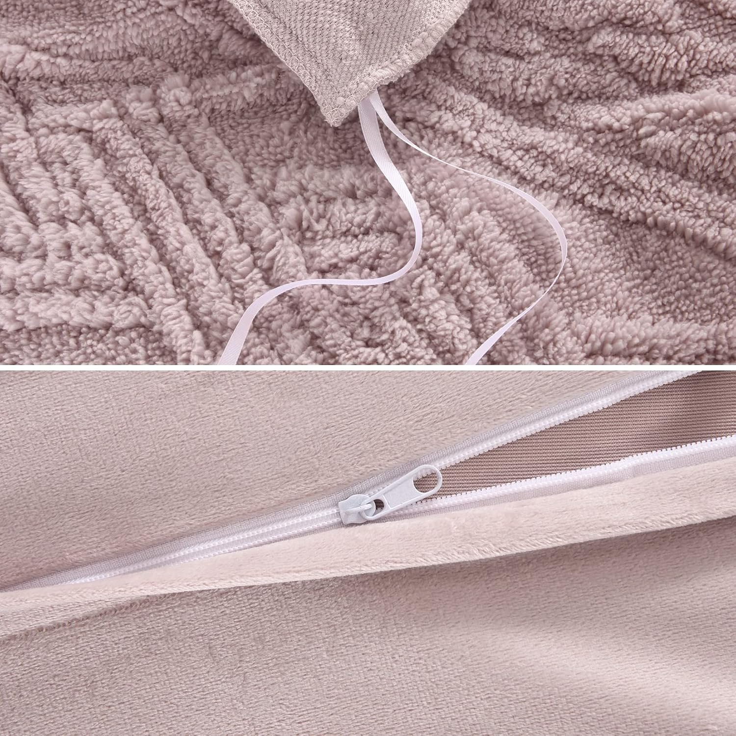 Fluffy Tufted Faux Fur Duvet Cover Set - 3 Pcs. Shaggy Fuzzy Sherpa