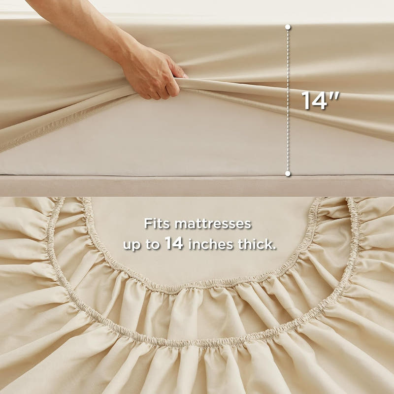 Juego de cama en bolsa de dos tonos: juego de cama moderno de 7 piezas con diseño en contraste