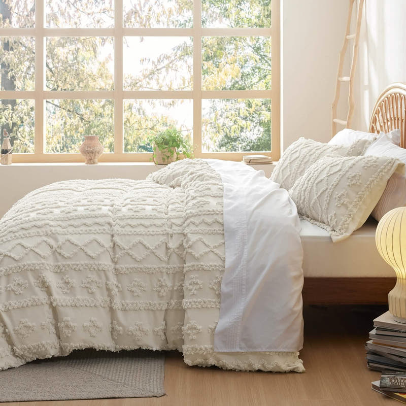 Boho Tufted Jacquard Comforter Set